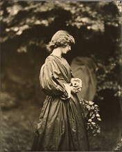 Portrait of Jane Morris (Mrs. William Morris), negative July 1865; print after 1900. Creator: John Robert Parsons.