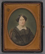 Portrait of a Seated, Unidentified Older Woman, about 1855. Creator: Gurney & Fredricks.