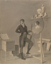 Portrait of an Artist in his Studio, about 1800. Creator: Robert Lefevre.