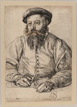 Portrait of a Bearded Man, 1576. Creator: Tobias Stimmer.