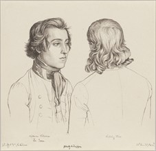 Portraits of Wilhelm Völcker and Ludwig Dörr, 1825-1828. Creator: Gerhard Wilhelm von Reutern.