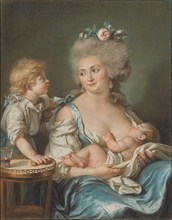 Portrait of Madame Charles Mitoire with Her Children, 1783. Creator: Adelaide Labille-Guiard.