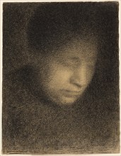 Madame Seurat, the Artist's Mother (Madame Seurat, mère), about 1882-1883. Creator: Georges-Pierre Seurat.