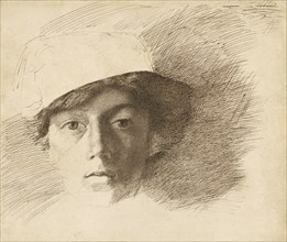 Self-Portrait, about 1845. Creator: Charles Samuel Keene.