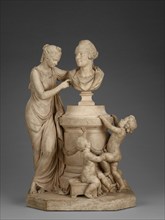 Allegorical Group with a Bust of an Architect, 1780-1800. Creator: Unknown.