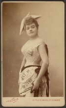 Portrait of young woman, 1878-1885. Creator: Paul Nadar.