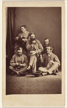 Tom Wharton, Tom Christie, James Tindall-William Hebden, Hiram Cranshaw, about 1865. Creator: Beckett & Willis.