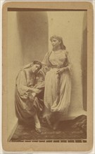 Orientalist studio portrait of two woman, about 1868. Creator: Unknown.