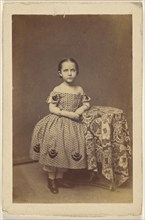 Portrait of a young girl, about 1870. Creator: Unknown.