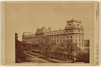 Grand Union Hotel at Saratoga Springs, N.Y., about 1880. Creator: Baker & Record.