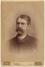 Portrait of an unidentified man with a bushy moustache, 1885. Creator: FC Weston.