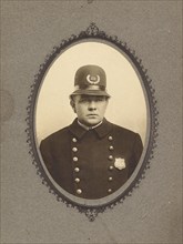 Portrait of policeman, about 1882. Creator: Charles F Fudge.