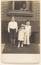 Portrait of three children, about 1926. Creator: John Frank Keith.