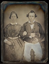 Portrait of a Seated Couple, about 1850-1855. Creator: Unknown.