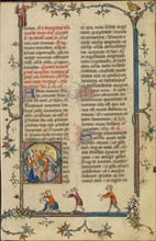 Initial O: The Adoration of the Magi; Breviary, about 1320-1325. Creator: Unknown.