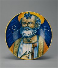 Dish with Saint Peter, about 1500-1520. Creator: Unknown.