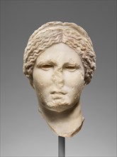 Head of Venus (Knidian Aphrodite type), 99-75 BC. Creator: Unknown.