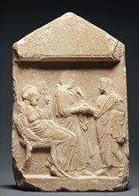 Grave Stele of a Young Woman, about 420 BC. Creator: Unknown.