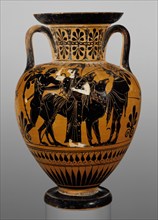 Attic Black-Figure Neck Amphora, about 510 BC. Creator: Leagros Group.