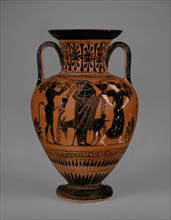 Black-Figure Neck Amphora, about 510 BC. Creator: Unknown.