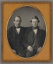 Portrait of Two Seated Men, about 1850. Creator: Unknown.