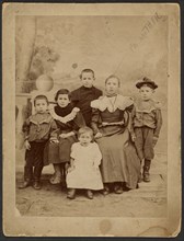 Group portrait of children, about 1880-1895. Creator: Unknown.