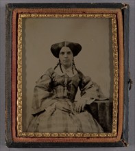 Portrait of a Seated Woman, about 1860. Creator: Unknown.