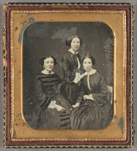 Portrait of Three Women, about 1850. Creator: Unknown.