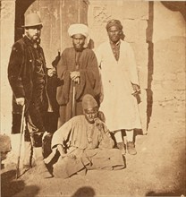 Group portrait of four men, about 1860-1880. Creator: Unknown.