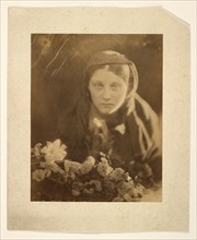 The Flower Girl, 1865. Creator: Julia Margaret Cameron.