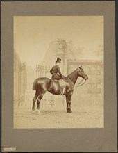 Croissette; Portrait of Equestrian, about 1880. Creator: Louis-Jean Delton.