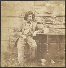 Seated Young Man, about 1855-1865. Creator: John Whistler.