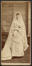 Portrait of a bride, about 1880-1890. Creator: Unknown.