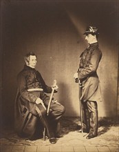 Lt. Gen. Sir J. Burgoyne, G.C.B. & Lt. Stopford, A.D.C., 1855. Creator: Roger Fenton.