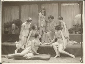 Isadora Duncan and Group, about 1917. Creator: Arnold Genthe.