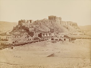 General view of the Acropolis from the southwest, 1880. Creator: Petros Moraites.