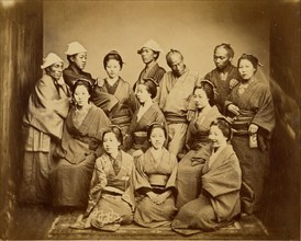 Japanese Family, about 1862. Creator: Felice Beato.