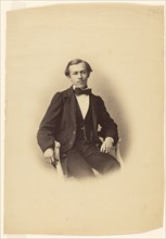 Portrait of a Seated Young Man, about 1858. Creator: Gustave Le Gray.