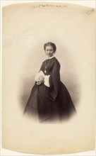 Portrait of Celine Montaland (?), about 1858. Creator: Gustave Le Gray.