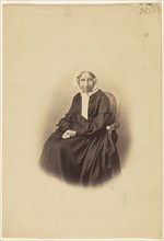 Portrait of an Unidentified Woman, about 1858. Creator: Gustave Le Gray.