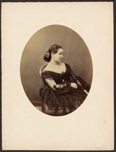 Woman seated in profile, mid-19th century. Creator: Paul De Gaillard.