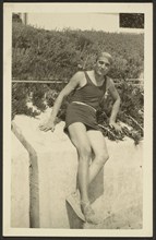 Man in swimwear, 1915-1920. Creator: Fédèle Azari.