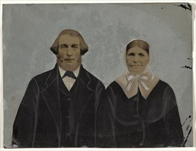 Portrait of couple, 1860s-1880s. Creator: Unknown.