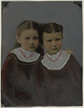 Portrait of two girls, 1860s-1880s. Creator: Unknown.