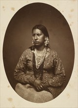 Oceti Sakowin Oyate Woman, 1860-1880. Creator: HH Whitney.