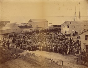 National Congregational Council at Plymouth Rock, 1865. Creator: John Adams Whipple.