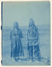 Piegan Man and Woman, 1905-1911. Creator: Edward Sheriff Curtis.