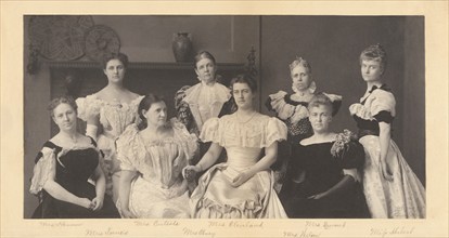 Mrs. Grover Cleveland and the Wives of Members of President Grover Cleveland's Cabinet, 1897. Creator: Frances Benjamin Johnston.