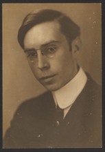 Portrait of Young Man with Pince Nez, 1907-1943. Creator: Louis Fleckenstein.