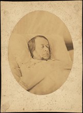 Manin sus son lit de mort, 1857. Creator: Adrien Alban Tournachon.